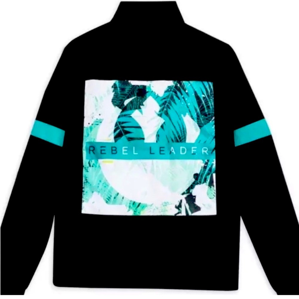 NEW Disney Lightweight Jacket Black Green Star Wars Rebel Leader Windbreaker XL